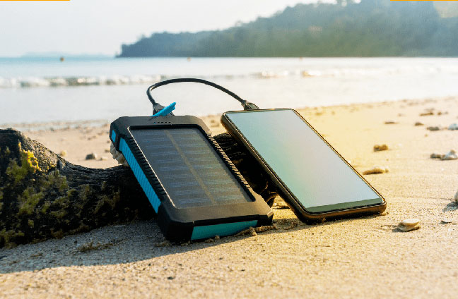 solarcharger power bank solare
